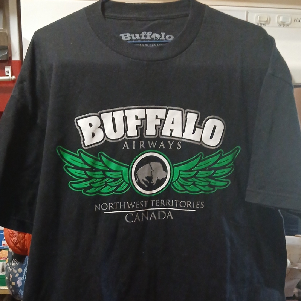 Buffalo Airways -Black T-Shirt-XL-Unisex